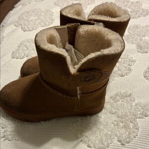 UGG Kids Tan Shearling Boots